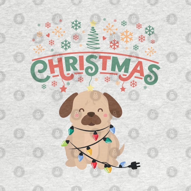 Christmas Pug by Royal7Arts